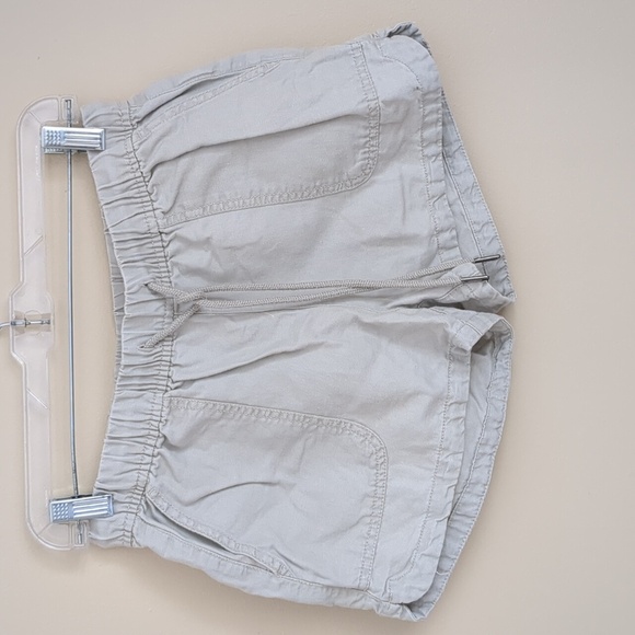 Small Linen Blend Cynthia Rowley Short Pull-On Stretchy Waist Drawstring - Picture 1 of 14